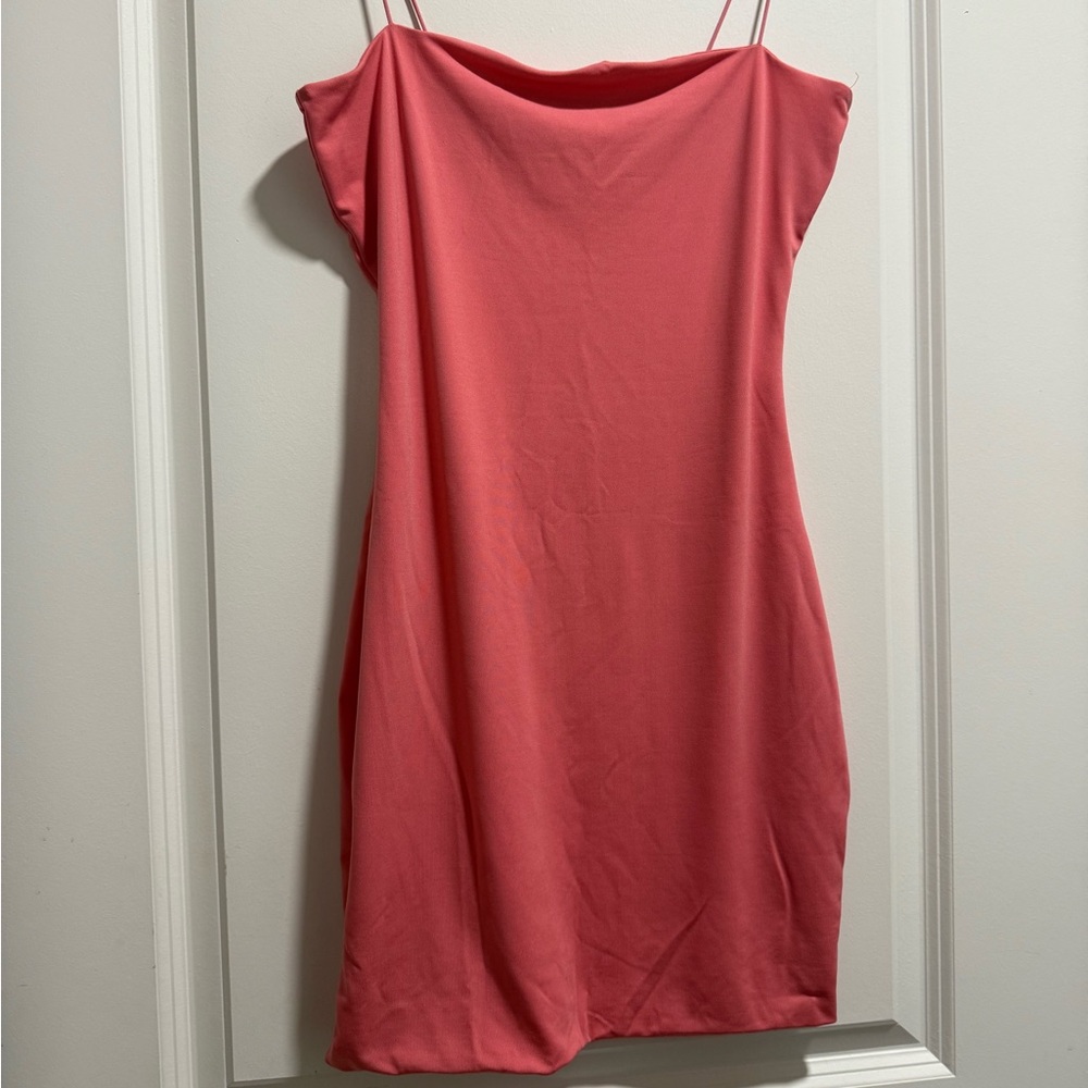 Pink Spaghetti Strap Dress